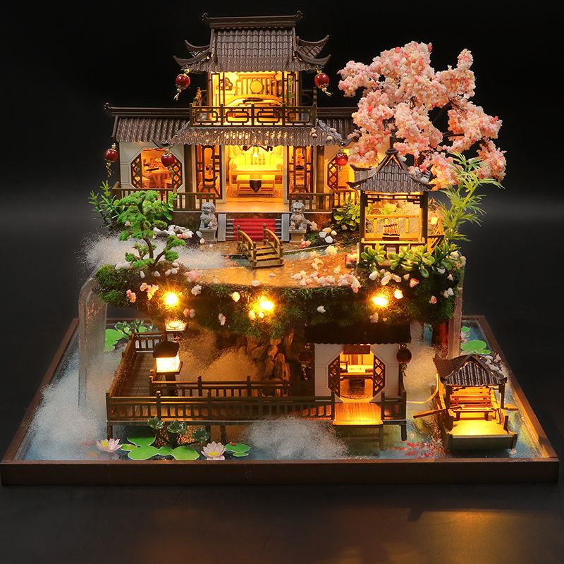 Wood Miniature Building Kit:  Ancient House