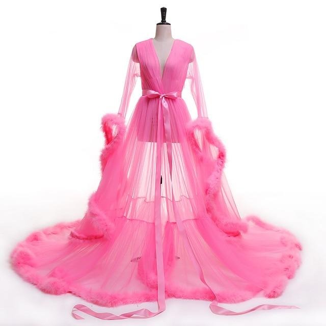 Tulle Evening Robe (Multi-Colors)