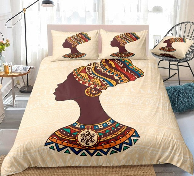 Tribal Woman Quilt Cover (Multiple Colors)