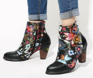 Johnature Ankle Bootie